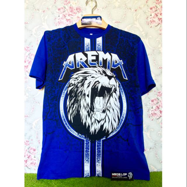 Kaos Arema Pride Of The City Singa Singo Murah Hitam Biru