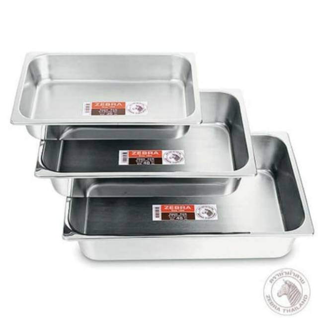 Zebra Food Pan 45 Cm (141045) / Nampan Baki Persegi

Bahan
Stainless