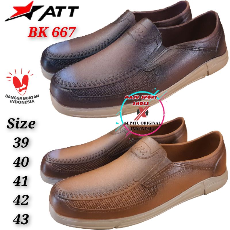 ATT BK 667 - SEPATU PANTOPEL KARET ATT PRIA / SEPATU KARET PRIA / SEPATU ATT ORIGINAL ANTI AIR