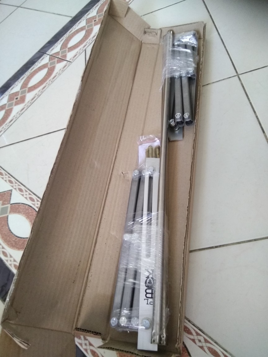 Jemuran Dinding Lipat Stainless Steel 3 Galang 80 Cm ( Pbs 80 ) - Plbok