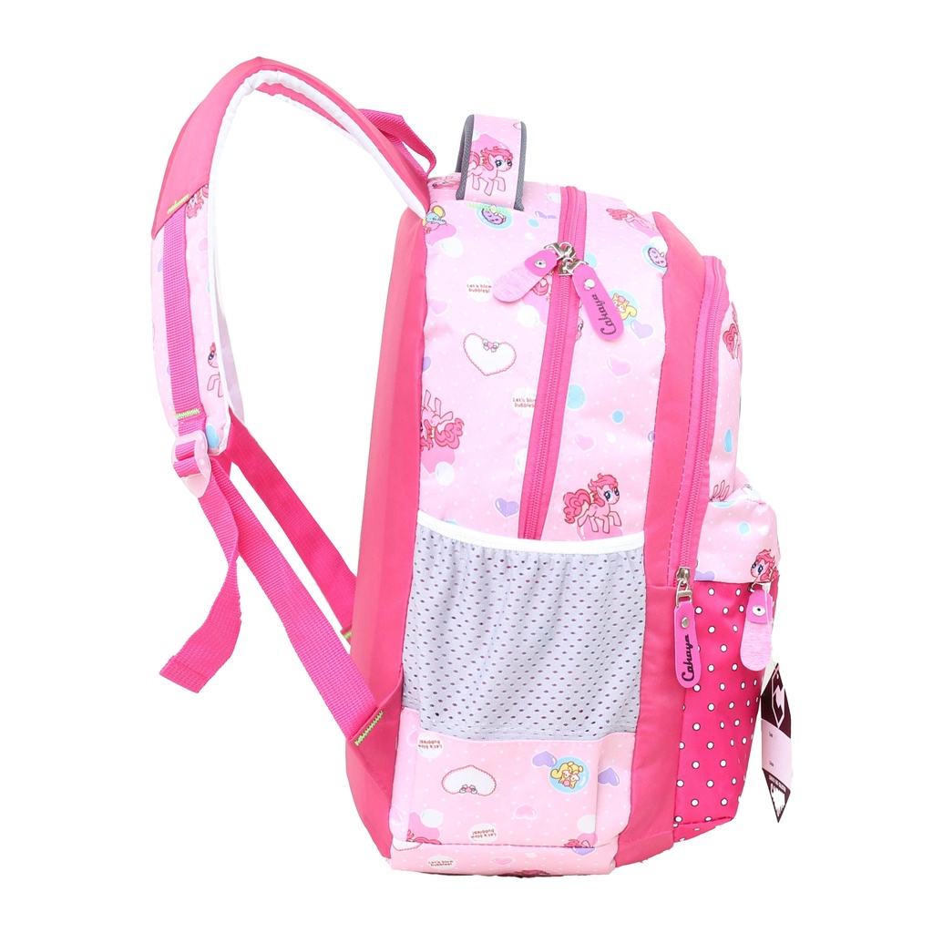 Tas Cewek Lucu Fashionable SD SMP TERMURAH Karakter Little Pony Pink Berkualitas Ransel Gendong Anak Tas Anak Perempuan Cahaya Unicorn Backpack Impor Kualitas Bagus Kuat Awet Tahan Lama Tas Ngaji Piknik Les TPA TPQ