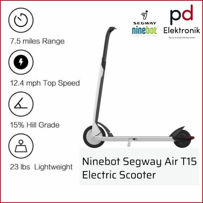 Ninebot T15 Smart Electric Scooter - Skuter Listrik Lipat dengan Performa Maksimal
