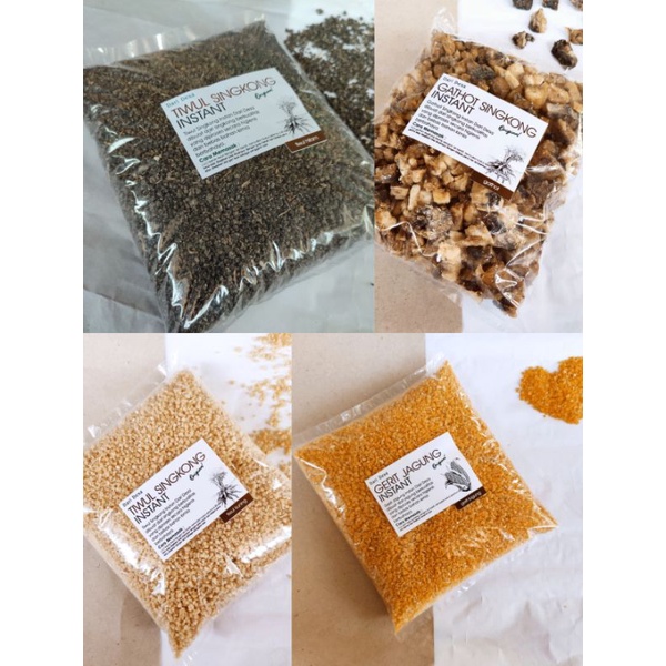 

Tiwul/Tiwul Instan/Thiwul/Oyek/Beras Singkong/Gatot/Gathot/Gatot instan/nasi jagung/beras jagung