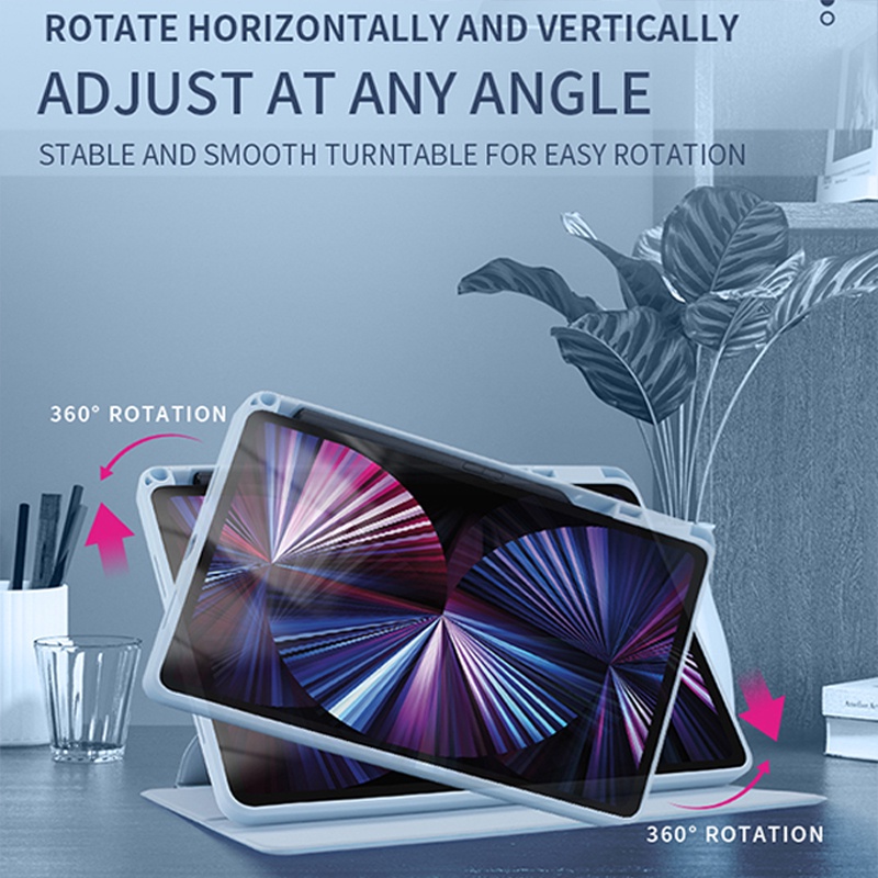 Untuk Samsung Galaxy Tab S8 S7 11.0&quot; SM-X700 SM-X706 SM-X706B/U/N SM-T870 SM-T875 SM-T876B Akrilik Bening Ujung Tinggi360° Rotating Stand Case Fashion Penutup Flip Pelindung Tablet