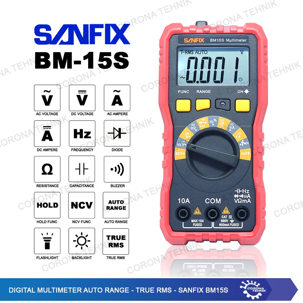 Sanfix BM15S - Digital Multimeter Auto Range - True RMS