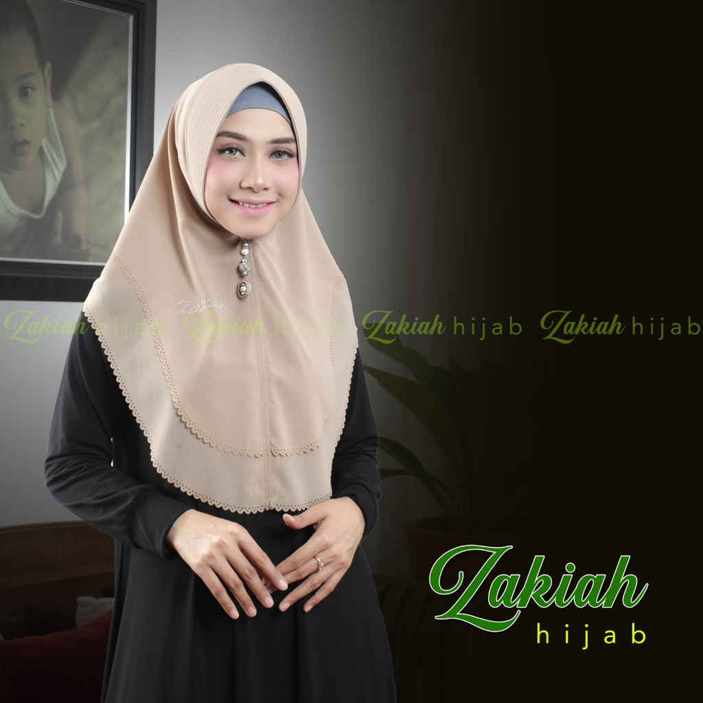 (((ReadY PLAT ZAKIAH)))) Hijab OVAL MINI LASER Ori ZAKIAH