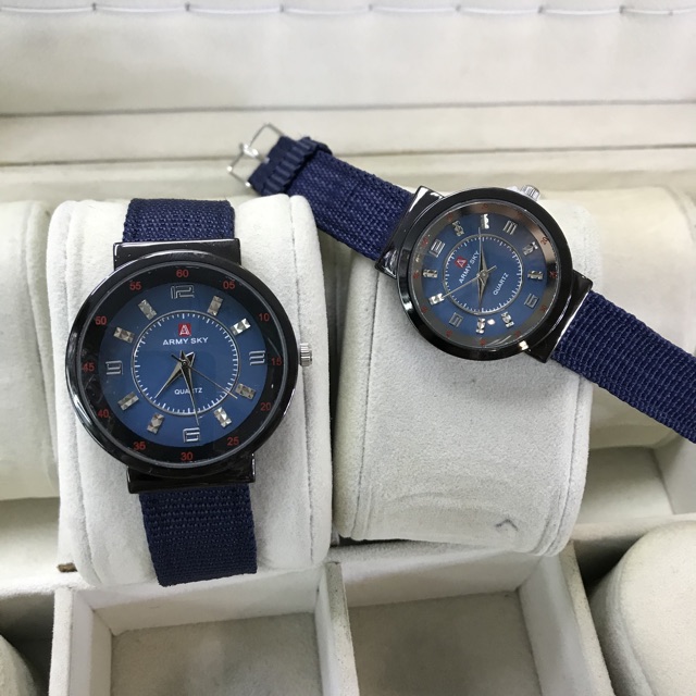 SUPER MURAH,,, JAM TANGAN COUPLE MURAH KANVAS/KAIN