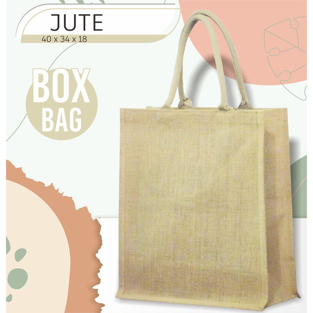 [COD] jute bag tas jute tas goni tas belanja lucu bahan karung goni