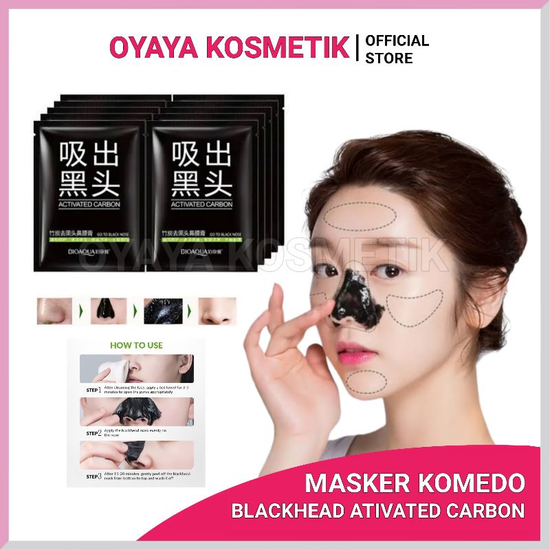 Masker Komedo Activatwd Carbon Masker Angkat Comedo Bisa Langsung Pakai Untuk Mengangkat Kotoran Di Kulit Hidung Komedo Blackhead BerkualiaS OYAYA KOSMETIK Pekanbaru RIAU