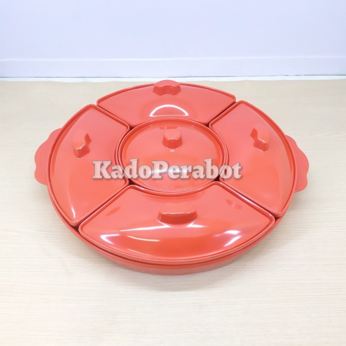 Saji Prasmanan - Prasmanan Serbaguna Unica M8000 - Piring Lauk Putar - Piring Lauk Set