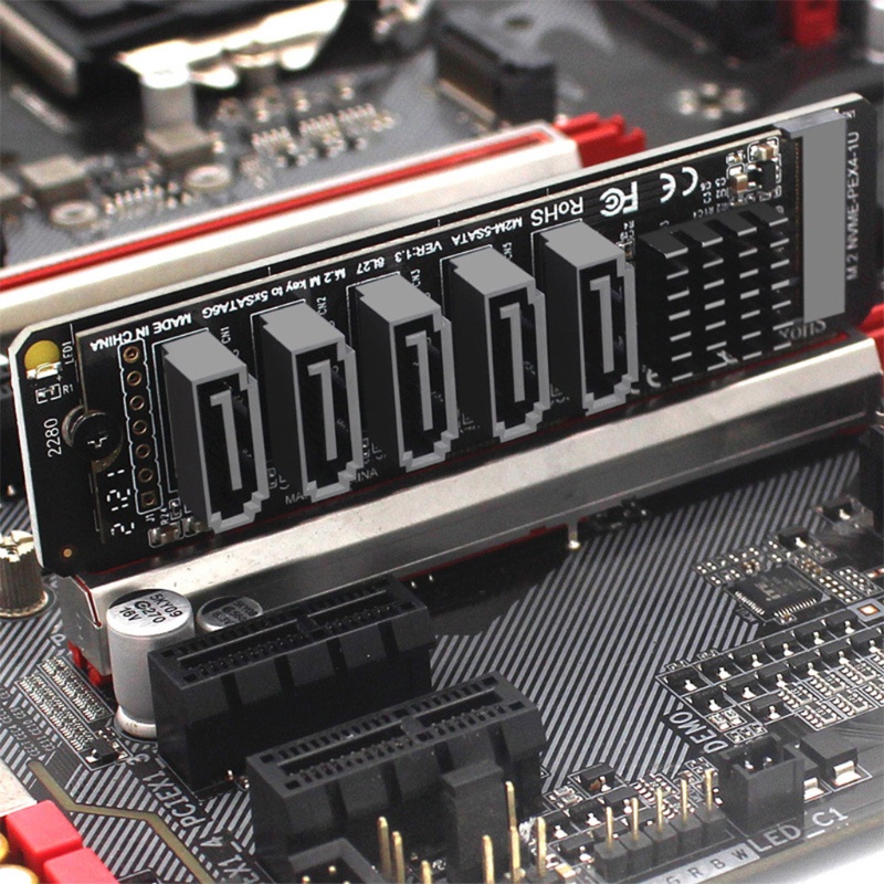 Btsg for M.2 (PCIe 3.0) to 3.0 6G SSD Adapter Dengan 5port Support 3.0 Devi