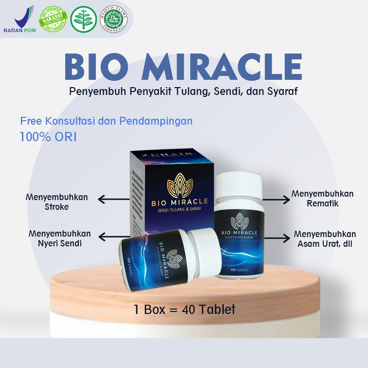 Natural Beauty Shop100% ORIGINAL BIO MIRACLE Atasi Penyakit Tulang, Stroke, Asam Urat, dan diabetes.