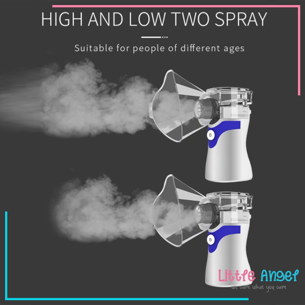 MESH NEBULIZER Alat Bantu Uap Terapi Pernafasan Asma Oksigen Inhaler YM 252