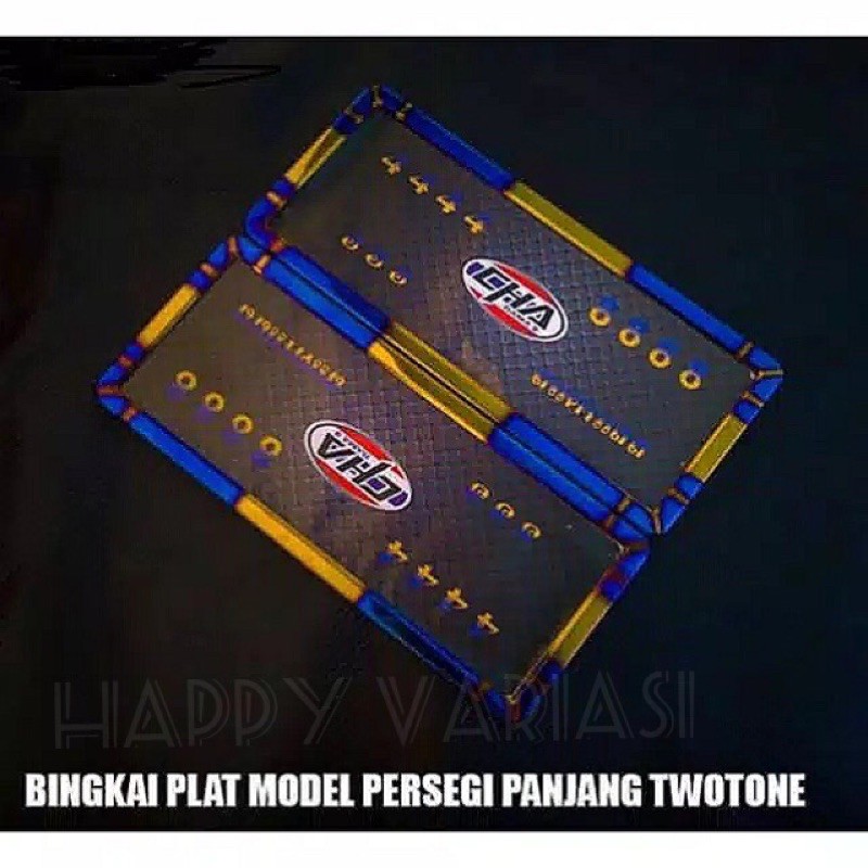 BINGKAI PLAT TWOTONE BINGKAI PLAT MOTOR TWOTONE