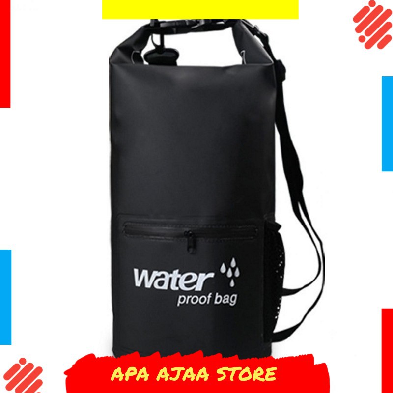 Best Seller ! Outdoor Waterproof Bucket Dry Bag 10 Liter with Extra Pocket - OB-104