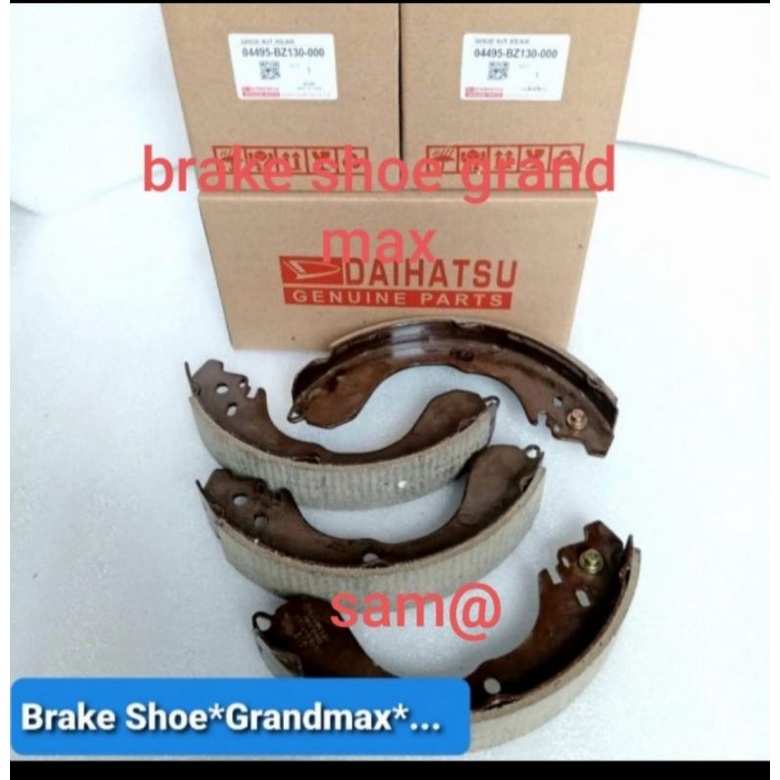 kampas rem belakang grand max