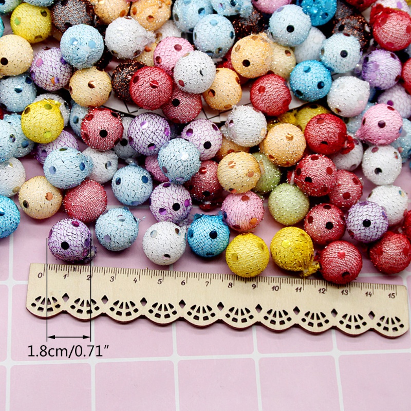 20 Pcs Ornamen Liontin Bola Gantung Bahan Plastik Ukuran 1.8cm Untuk Dekorasi Pohon Natal