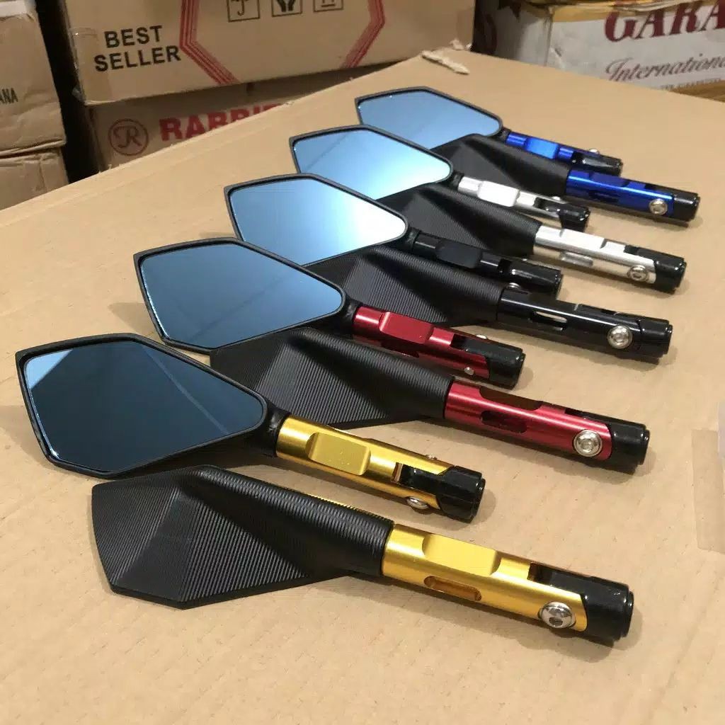 Spion Tomok Variasi Full CNC Sonic Cb150r Verza Megapro Tiger CBR - KANJENG RADEN VARIASI