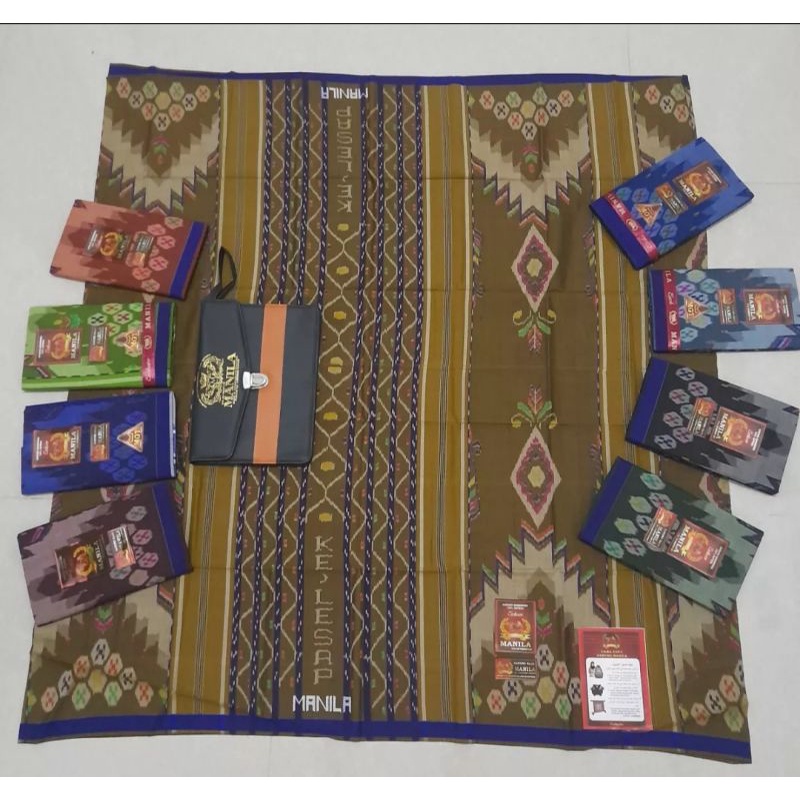 SARUNG SUTRA MANILA BAHAN FUL SUTRA ORIGINAL