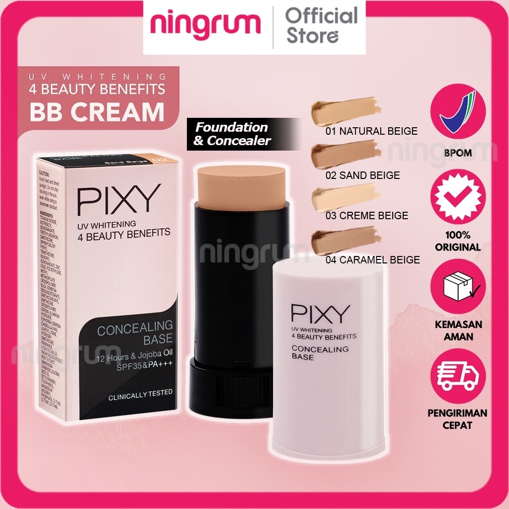 Ningrum - Pixy UV Whitening 4 Beauty Benefits Concealing Base - Pixy UVW Concealing Base Kosmetik Kecantikan Wajah - 8001