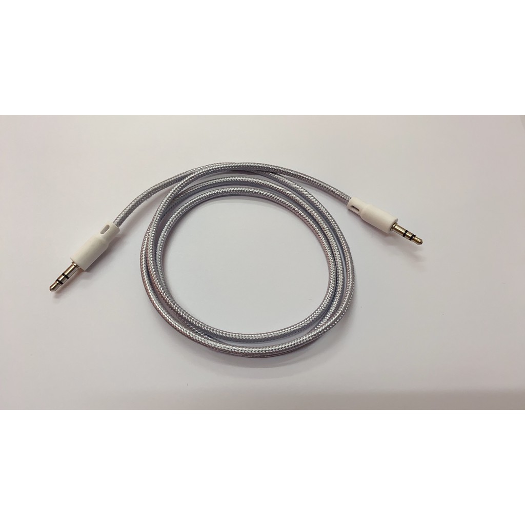 MIINII Kabel Audio XH-02 AUX 1x1 Motif Kabel Tali Sepatu 1×1 Jack 3.5MM 1M