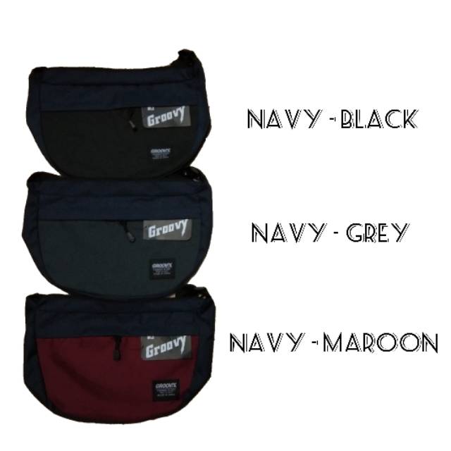 Slingbag Groovy / Tas Selempang Cowo / Waistbag / Slingbag