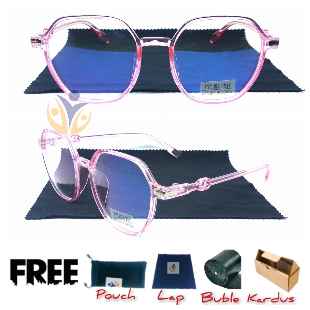 Frame Kacamata Blueray wanita UV420