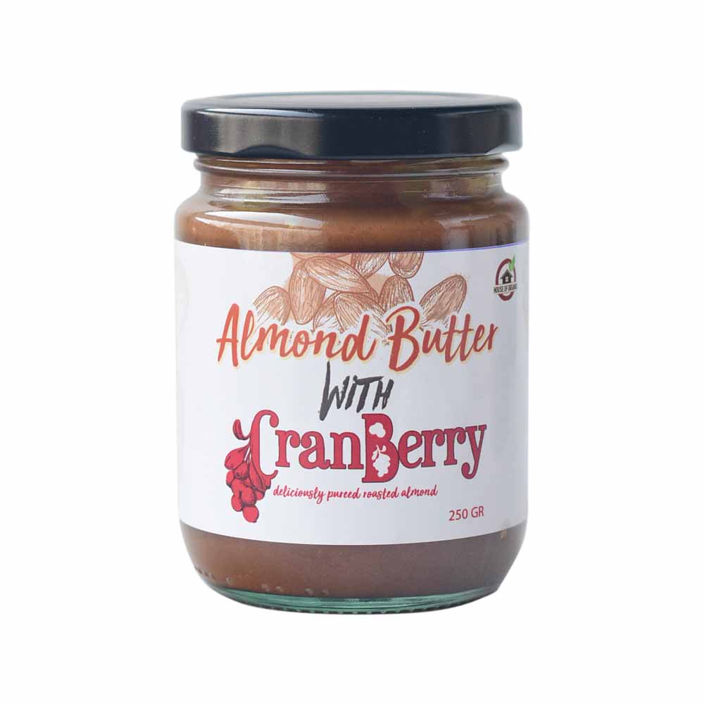 Natural Almond Butter With Cranberry 250 Gr