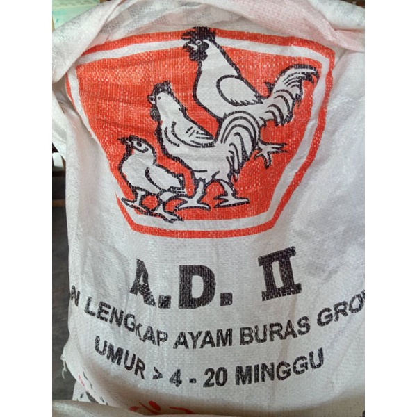 PAKAN AYAM AD1 dan AD2 KEMASAN 500gr dan 1Kg