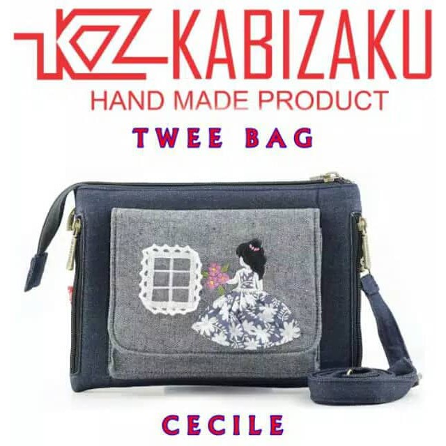 TWEE BAG KABIZAKU Tas Selempang Tas Lucu