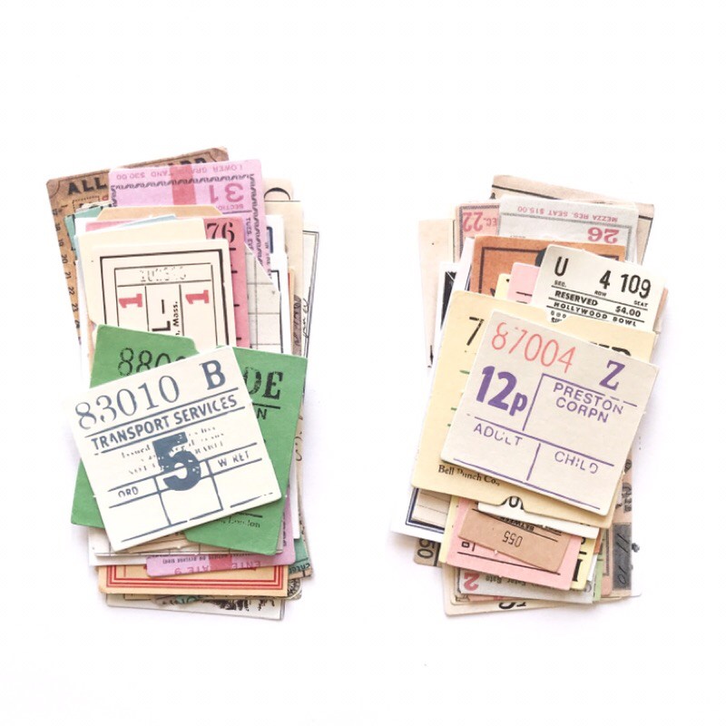 

[VINTAGE TICKET & LABEL]