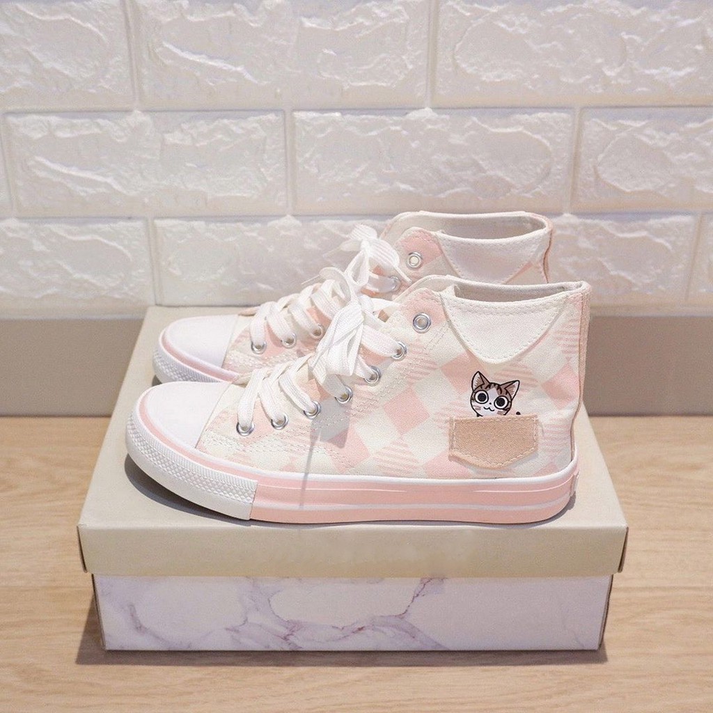 Sepatu Pet Cat Foxing I Sneakers Wanita I Import I Fashion Korea