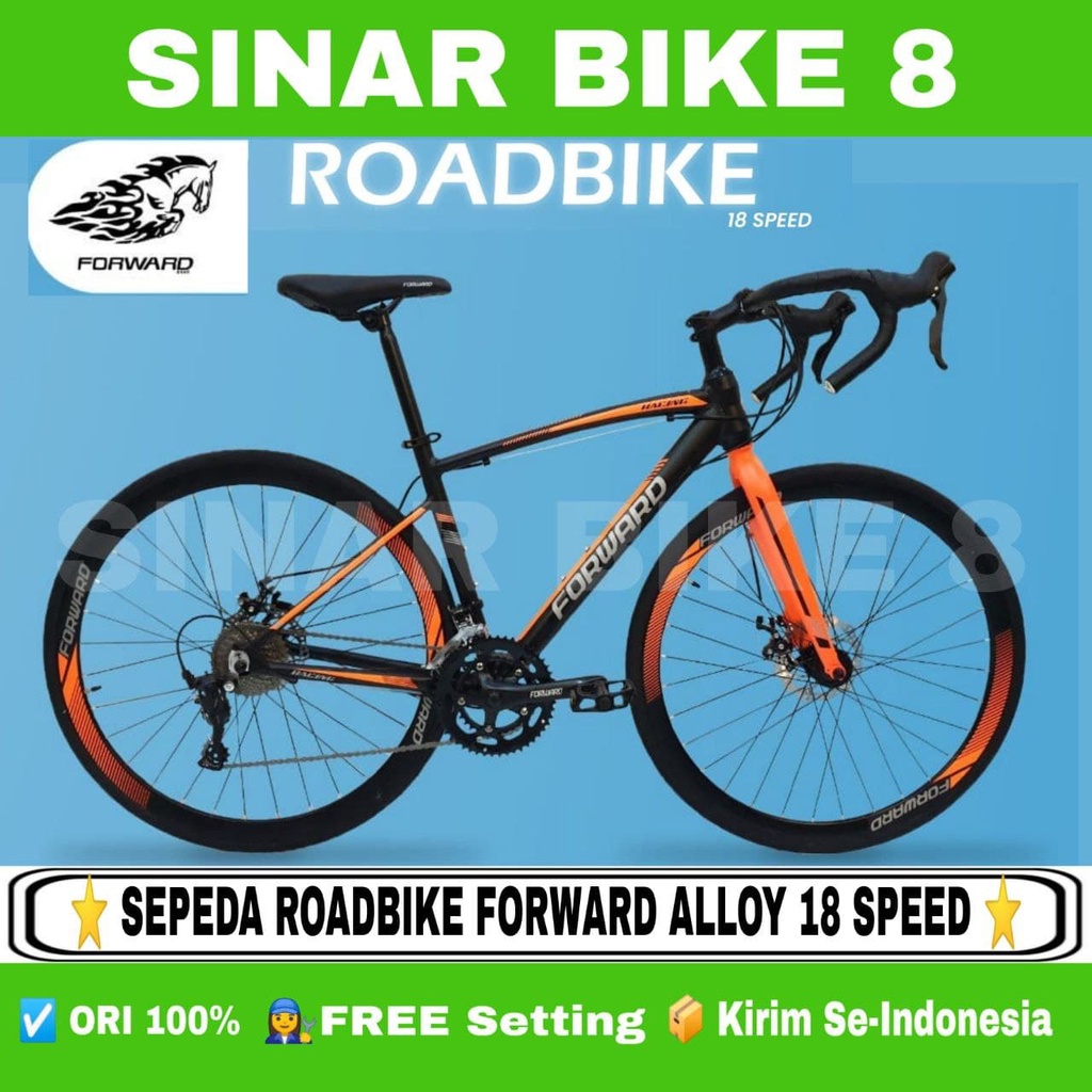 Sepeda Balap Roadbike FORWARD 700C Alloy 18 Speed Sensah