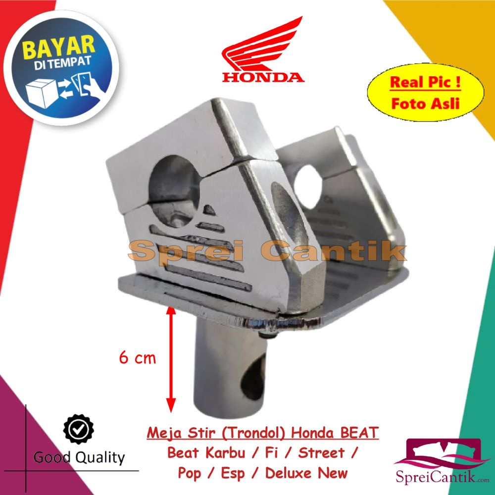 Meja Stir Minimalis Tapak Trondol Dudukan Peninggi Stang Matic Honda BEAT Karbu / Street / Pop / Fi 