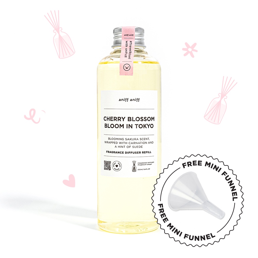 REFILL REED DIFFUSER 250ml - pengharum kamar/ruangan sniff sniff-Tokyo