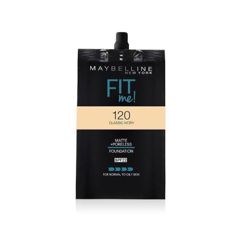 MAYBELLINE FIT ME  FOUNDATION SACHET - MAYBELLINE FONDATION 5ML