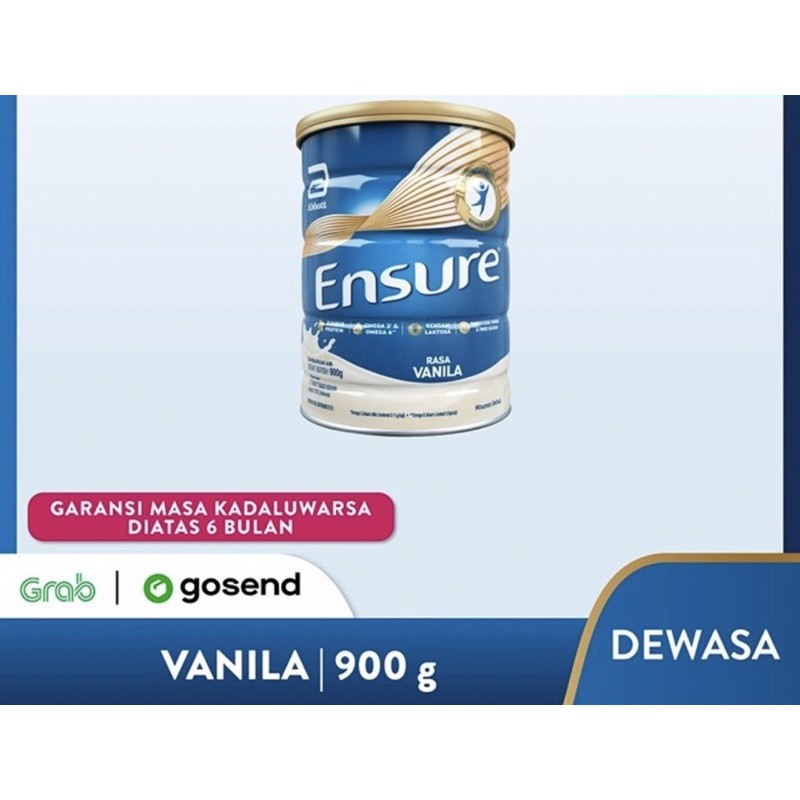 Ensure 900 gram vanilla &amp; coklat ( susu nutrisi lengkap dewasa/usia lanjut )