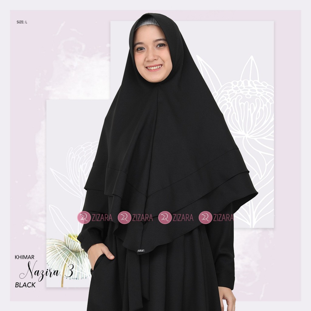 NAZIRA 3 KHIMAR || Hijab Syari By Zizara