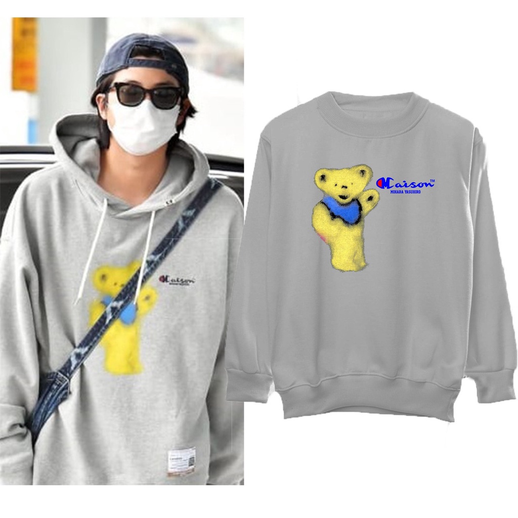 Sweater Bangtan RM beruang kuning