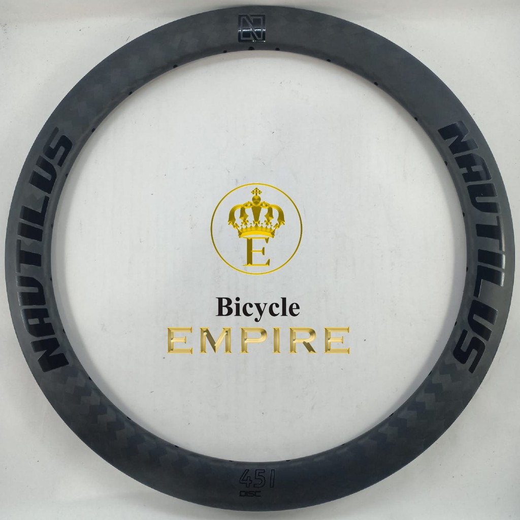 Rim Carbon Nautilus 20 PLus 451 22 Disc Brake 24 Hole Velg Carbon 20 451 Bicycle Empire