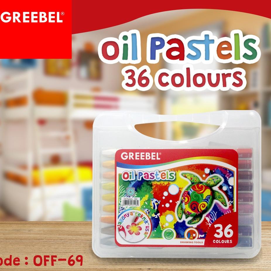 

1h1Gv--GREEBEL 36 WARNA Crayon Oil Pastel Set 36 Color Alat Kesenian - OFF-69