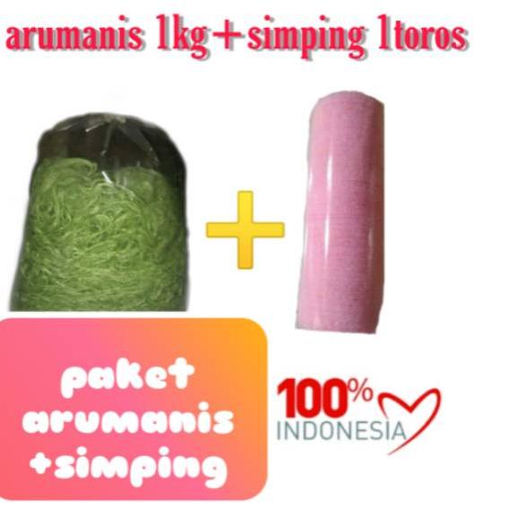 

ェ Paket arumanis 1kg+1toros simping ▶