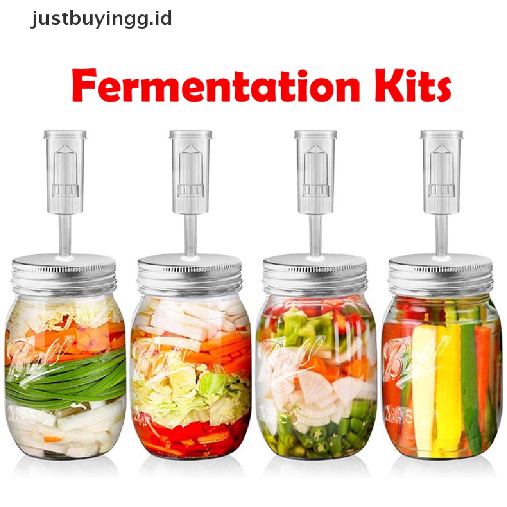 (Justbuyingg.Id) Toples Mason Fermentasi Makanan Mulut Lebar 86mm / 70mm