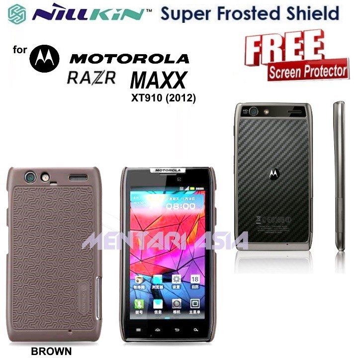 HARDCASE for MOTOROLA Razr MAXX XT910 (2012) : NILLKIN Super Frosted  (+ FREE SP)