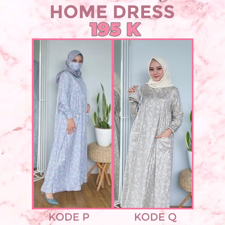 Roris Fasion Home Dress | Batch 3 | Gamis motif Kembang untuk remaja dan dewasa + Free masker