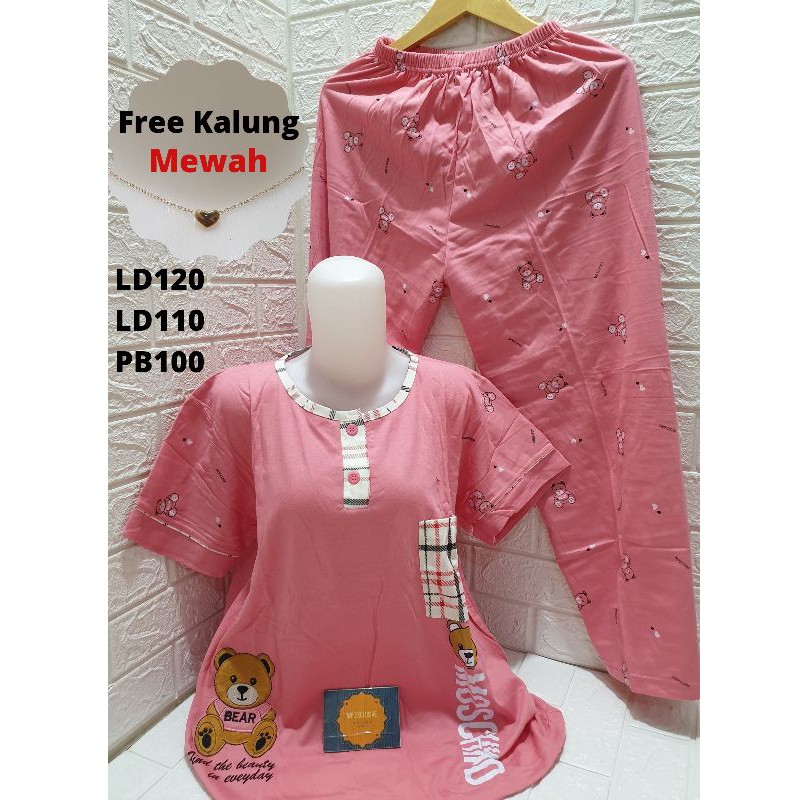 COD Baju tidur wanita CP tessa jumbo ld120 standar ld110 tipe1009