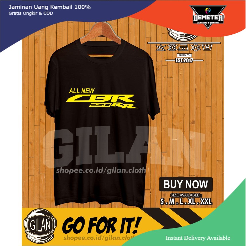 Kaos Baju Motor Honda All New CBR 250 RR Racing Otomotif- Gilan Cloth