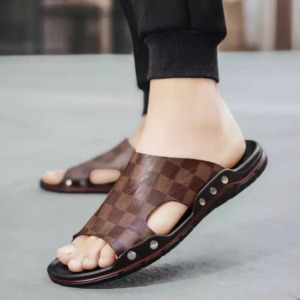 LUTTON - sandal slop pria trending 2022 - SANDAL SLOP CATUR