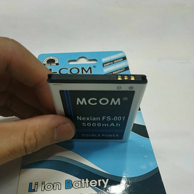 Baterai Nexian MI438 FS-001 double power mcom battery Batt battle