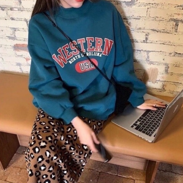 Western Sweater / Fleece sweater Termurah / Sweater Wanita Korean Style